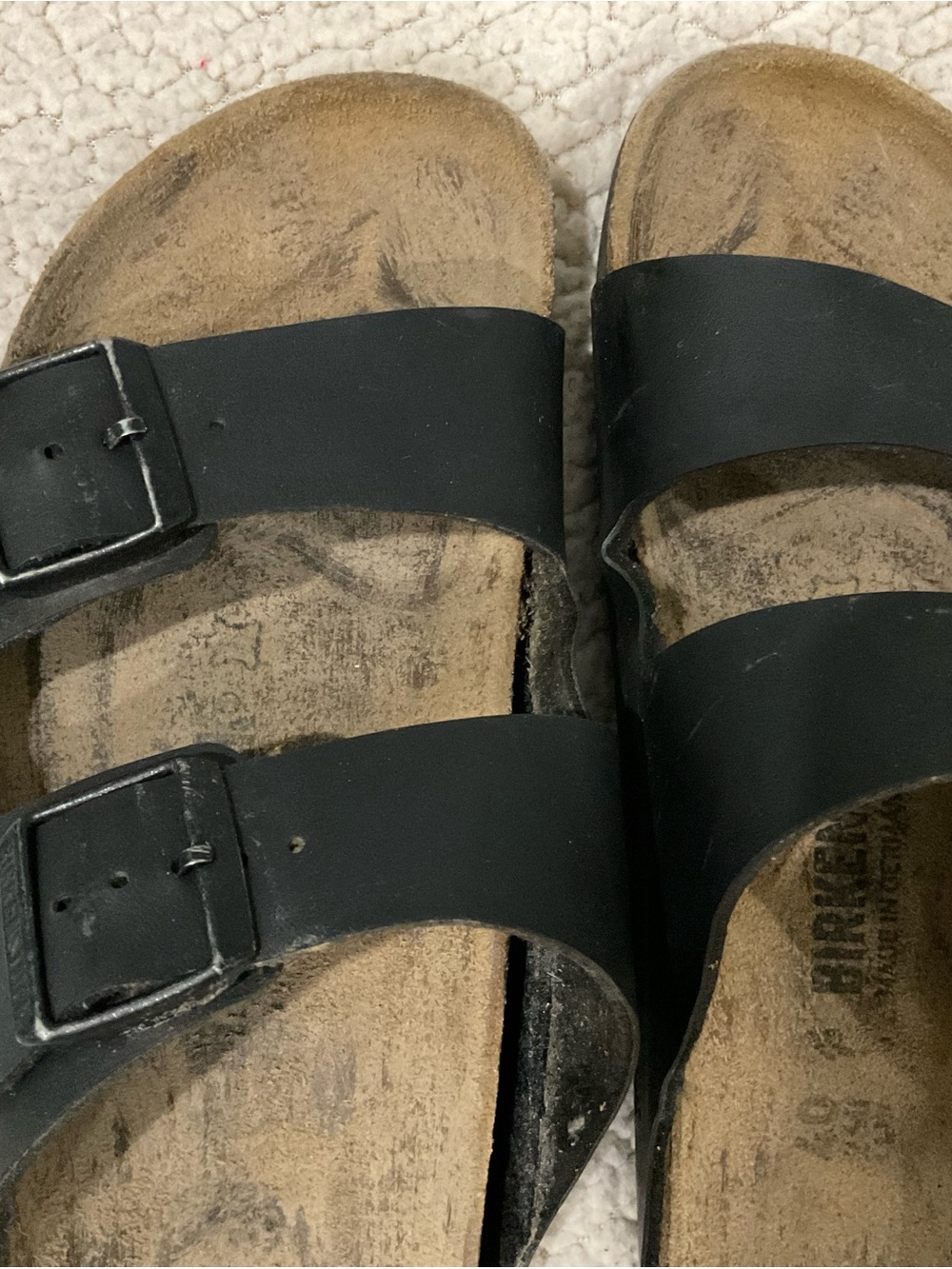 Birkenstock Arizona Dual Strap Sandals in Black